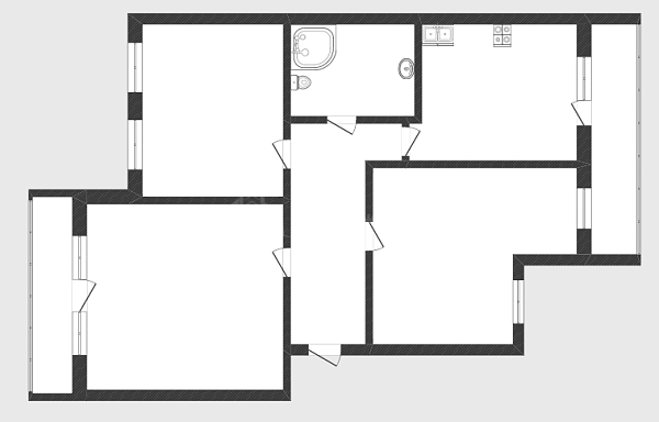 3-к квартира, 112 кв.м., Центральный округ, Северная улица, 3