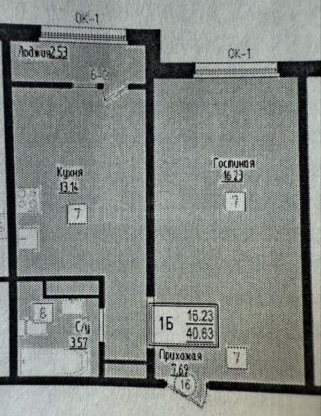 1-к квартира, 40 кв.м., улица Василия Подшибякина, 21
