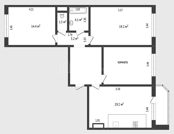 3-к квартира, 86 кв.м., улица Павла Шарова, 7