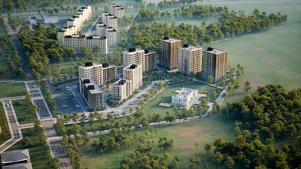 2-к квартира в новостройке, 57 кв.м.