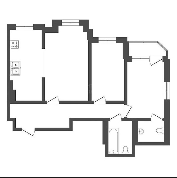 3-к квартира, 104 кв.м., улица Максима Горького, 68к1