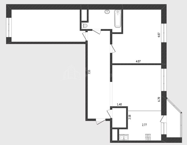 2-к квартира, 74 кв.м., улица Тимофея Чаркова, 79