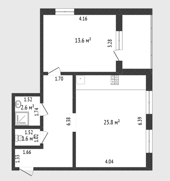 1-к квартира, 50 кв.м., улица Мельникайте, 2к12
