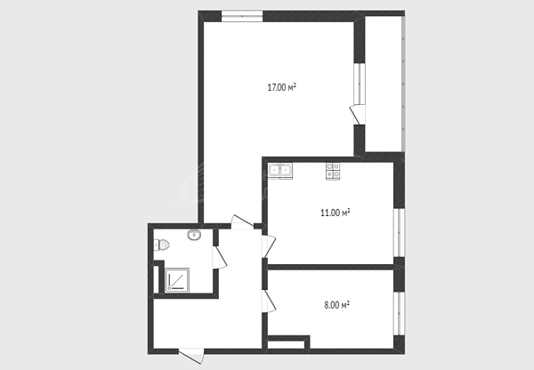 1-к квартира, 49 кв.м., Велижанская улица, 70к1