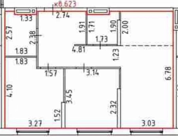 3-к квартира, 62 кв.м., Харьковская улица, 72Б