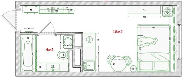 Студия, 21 кв.м., улица 9 Января, 160к1