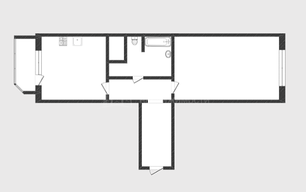 1-к квартира, 47 кв.м., улица Федюнинского, 58