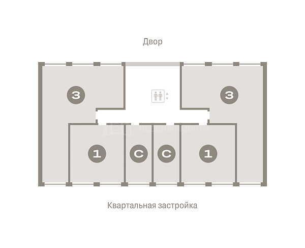 3-к квартира в новостройке, 81 кв.м.