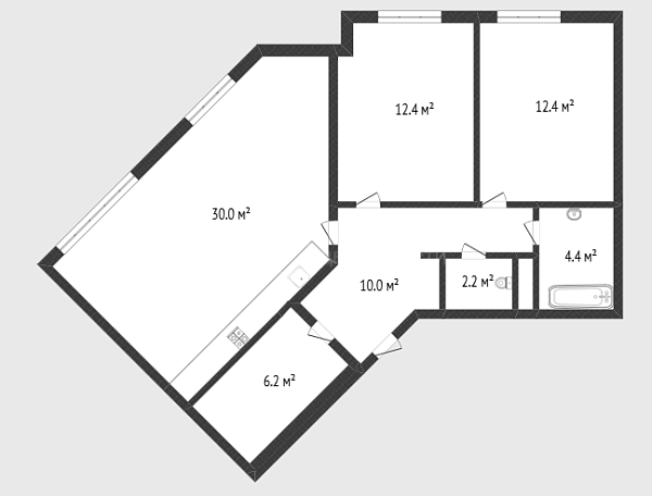 4-к квартира, 85 кв.м., Тихий проезд, 6