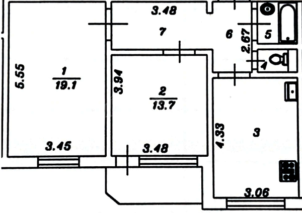 2-к квартира, 59 кв.м., микрорайон Восточный, Майский проезд, 5