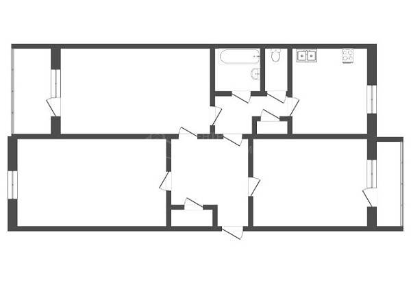 3-к квартира, 78 кв.м., улица Немцова, 72