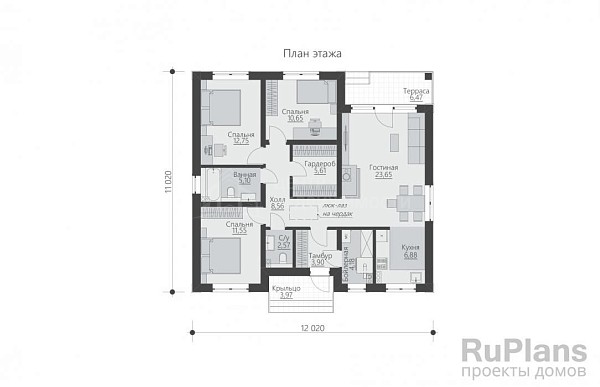 Дом с участком, 112 кв.м.