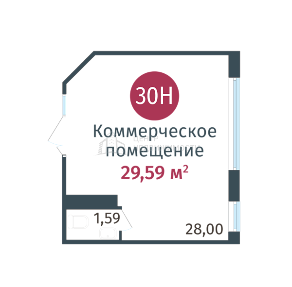 Квартира в новостройке, 29 кв.м., ул. Сергея Джанбровского,  д. 27, соор. 1