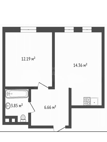 1-к квартира, 37 кв.м., улица Газовиков, 73к1