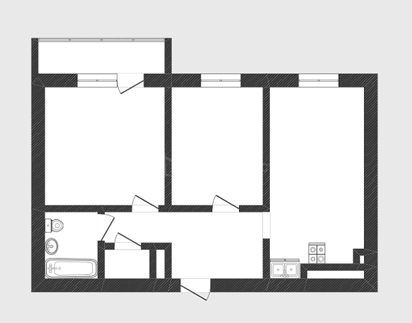 2-к квартира, 53 кв.м., улица Тимофея Чаркова, 79к2