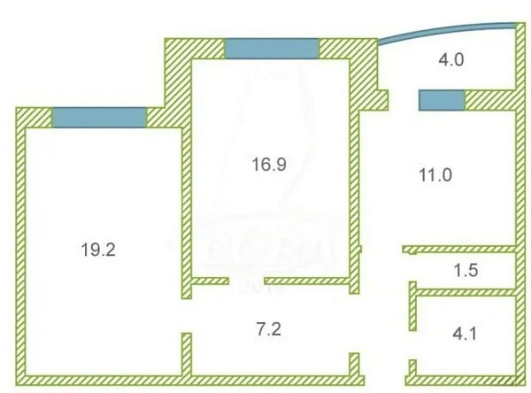 2-к квартира, 63 кв.м., микрорайон Войновка, улица Энергостроителей, 23