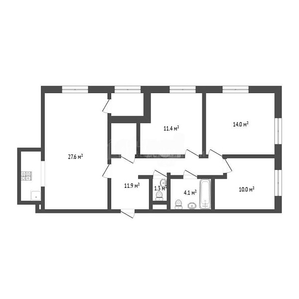3-к квартира, 83 кв.м., улица Павла Шарова, 42