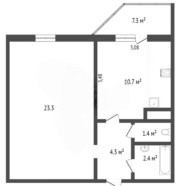 1-к квартира, 41 кв.м., Обдорская улица, 5