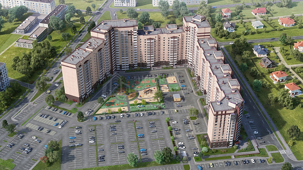 2-к квартира в новостройке, 65 кв.м.