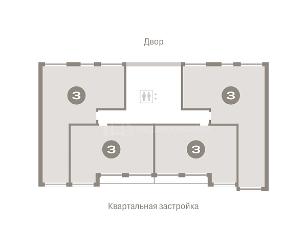 3-к квартира в новостройке, 112 кв.м.