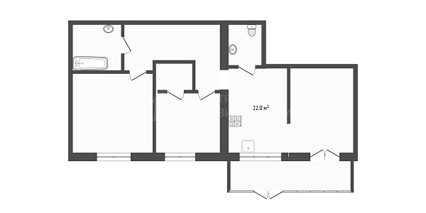 2-к квартира, 62 кв.м., улица Тимофея Кармацкого, 5к2