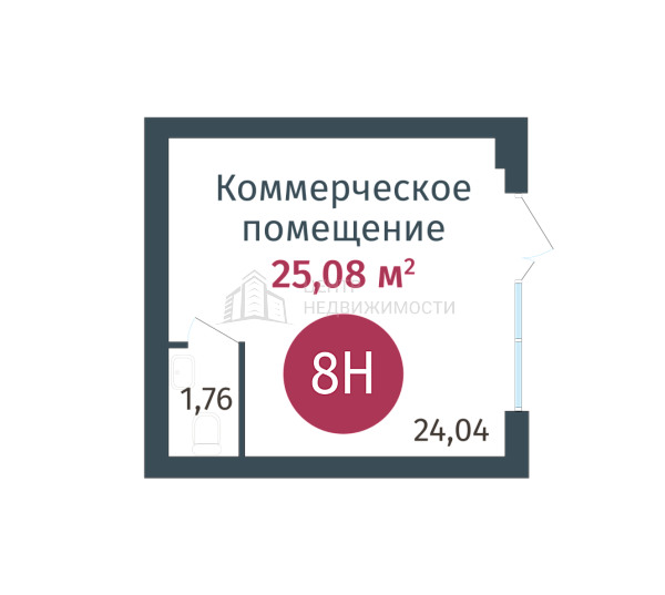 Квартира в новостройке, 25 кв.м., ул. Сергея Джанбровского,  д. 27, соор. 1