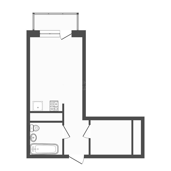 Студия, 23 кв.м., улица Андрея Приказнова, 1