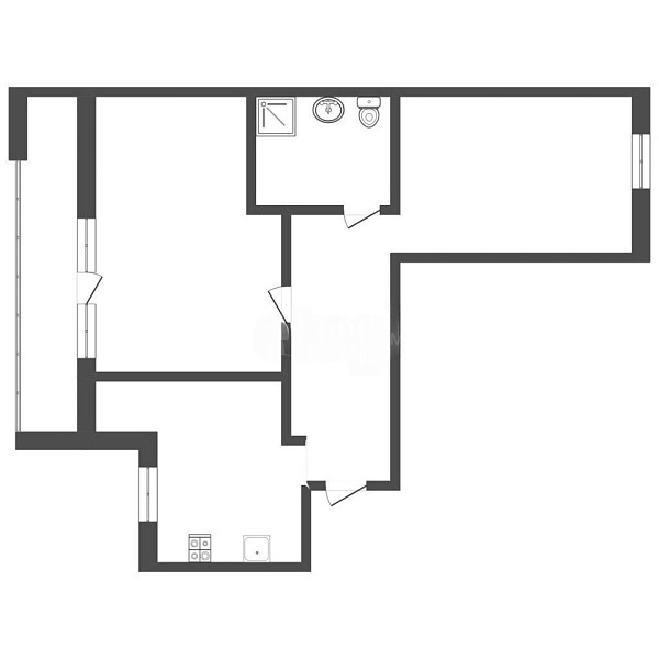 2-к квартира, 65 кв.м., улица Рационализаторов, 22/1
