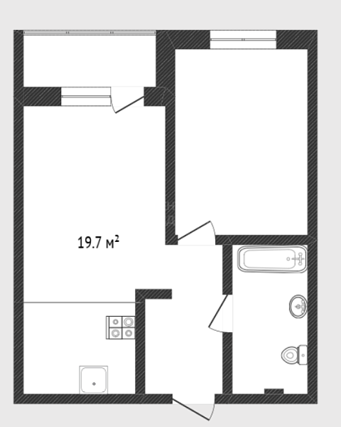 1-к квартира, 44 кв.м., улица Бориса Прудаева, 4