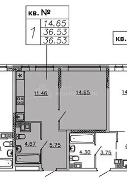 1-к квартира, 36 кв.м., улица Тимофея Чаркова, 91