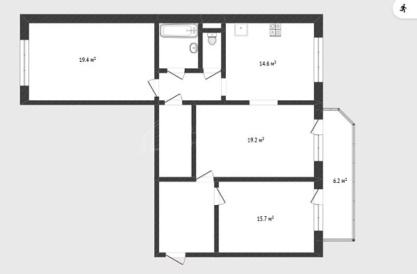 3-к квартира, 91 кв.м., улица Пермякова, 84к3