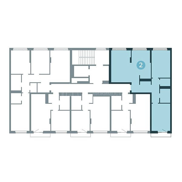 2-к квартира в новостройке, 86 кв.м.