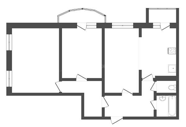 2-к квартира, 69 кв.м., микрорайон Антипино, Беловежская улица, 19к3