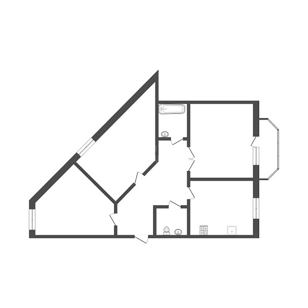 3-к квартира, 88 кв.м., Первомайская улица, 60к1