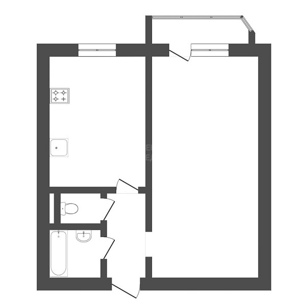 1-к квартира, 45 кв.м., улица Демьяна Бедного, 98к3